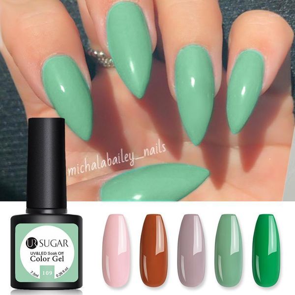 sugar 7.5ml gel nail polish spring color soak off varnish manicure semi permanant art lacquer coat1, Red;pink